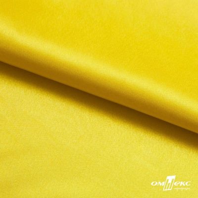 Поли креп-сатин 12-0643, 125 (+/-5) гр/м2, шир.150см, цвет жёлтый - купить в Симферополе. Цена 155.57 руб.