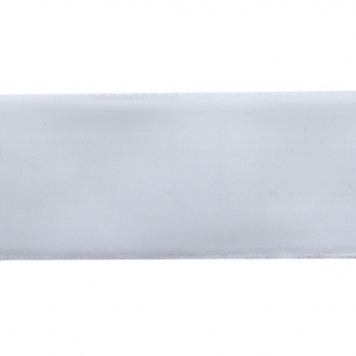 Лента бархатная нейлон, шир.25 мм, (упак. 45,7м), цв.01-белый - купить в Симферополе. Цена: 981.09 руб.