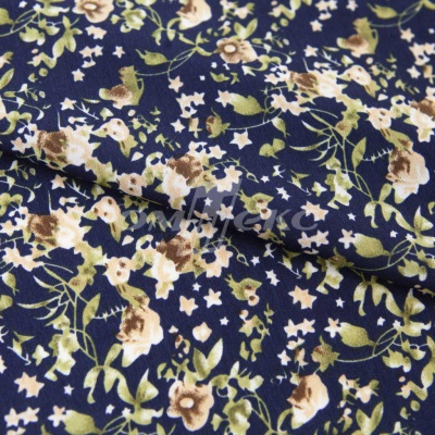 Плательная ткань "Фламенко" 1.1, 80 гр/м2, шир.150 см, принт растительный - купить в Симферополе. Цена 241.49 руб.
