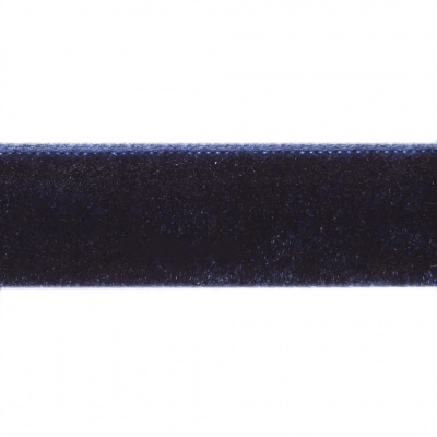 Лента бархатная нейлон, шир.12 мм, (упак. 45,7м), цв.180-т.синий - купить в Симферополе. Цена: 411.60 руб.