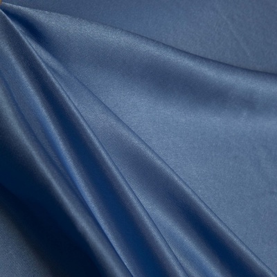 Поли креп-сатин 16-4132, 125 (+/-5) гр/м2, шир.150см, цвет голубой - купить в Симферополе. Цена 155.57 руб.