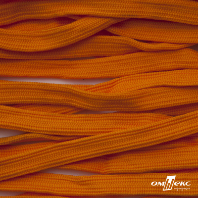 Шнур плетеный (плоский) d-12 мм, (уп.90+/-1м), 100% полиэстер, цв.267 - оранжевый - купить в Симферополе. Цена: 8.62 руб.