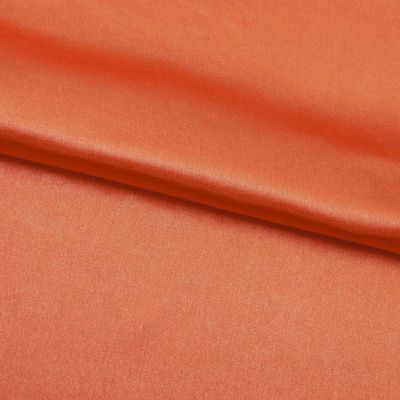 Поли креп-сатин 18-1445, 120 гр/м2, шир.150см, цвет оранжевый - купить в Симферополе. Цена 155.57 руб.