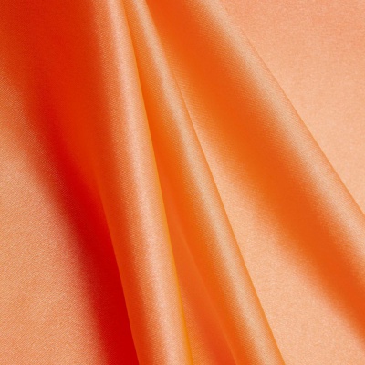Поли креп-сатин 16-1543, 120 гр/м2, шир.150см, цвет персик - купить в Симферополе. Цена 155.57 руб.