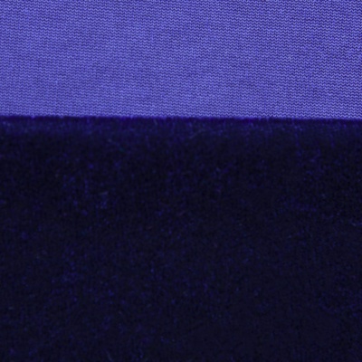 Бархат стрейч №14, 240 гр/м2, шир.160 см, (2,6 м/кг), цвет т.синий - купить в Симферополе. Цена 740.88 руб.