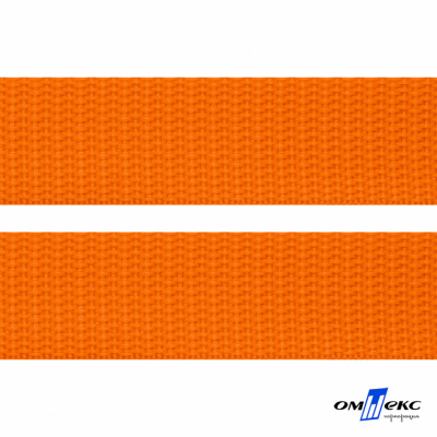 Оранжевый- цв.523 -Текстильная лента-стропа 550 гр/м2 ,100% пэ шир.25 мм (боб.50+/-1 м) - купить в Симферополе. Цена: 405.80 руб.
