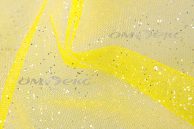 Сетка Глиттер, 40 гр/м2, шир.160см, цвет жёлтый - купить в Симферополе. Цена 163.01 руб.