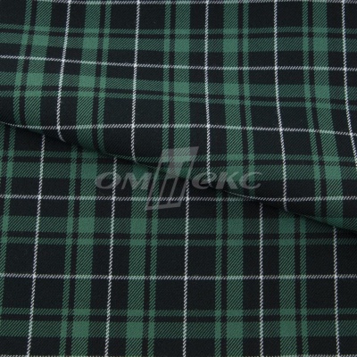 Ткань костюмная Клетка 25577, т.зеленый/зеленый./ч/бел, 230 г/м2, шир.150 см - купить в Симферополе. Цена 539.74 руб.