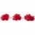 Тесьма плетеная "Рюш", упак. 9,14 м, цвет красный - купить в Симферополе. Цена: 46.82 руб.