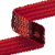 Тесьма с пайетками 3, шир. 20 мм/уп. 25+/-1 м, цвет красный - купить в Симферополе. Цена: 778.19 руб.