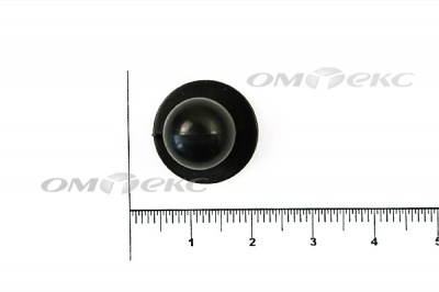 Пуговица поварская "Пукля", 10 мм, цвет чёрный - купить в Симферополе. Цена: 2.03 руб.