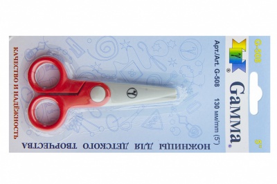 Ножницы G-508 детские 130 мм - купить в Симферополе. Цена: 118.32 руб.