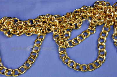 Цепь металл декоративная №11 (17*13) золото (10+/-1 м)  - купить в Симферополе. Цена: 1 341.87 руб.