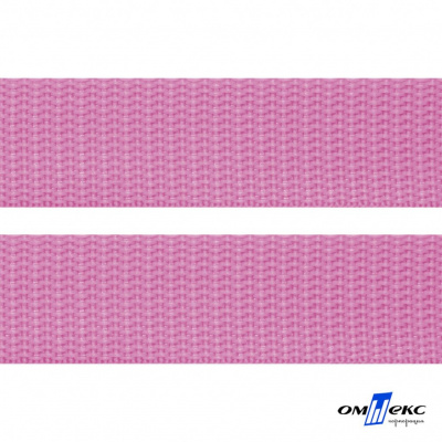 Розовый- цв.513-Текстильная лента-стропа 550 гр/м2 ,100% пэ шир.30 мм (боб.50+/-1 м) - купить в Симферополе. Цена: 475.36 руб.