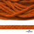 Шнур плетеный d-6 мм, 70% хлопок 30% полиэстер, уп.90+/-1 м, цв.1066-апельсин - купить в Симферополе. Цена: 588 руб.