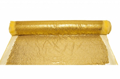 Сетка с пайетками №6, 188 гр/м2, шир.130см, цвет золото - купить в Симферополе. Цена 371.02 руб.