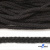 Шнур плетеный d-6 мм круглый, 70% хлопок 30% полиэстер, уп.90+/-1 м, цв.1078-черный - купить в Симферополе. Цена: 588 руб.