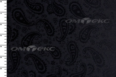 Ткань подкладочная жаккард Р14098, чёрный, 85 г/м2, шир. 150 см, 230T - купить в Симферополе. Цена 166.45 руб.