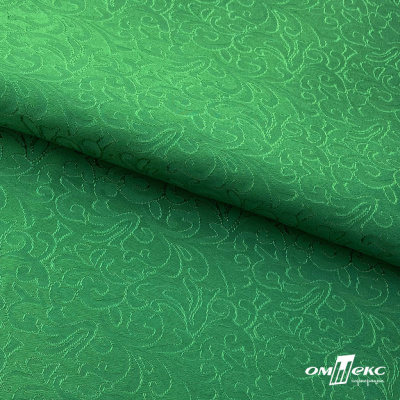 Ткань жаккард королевский, 100% полиэстр 180 г/м 2, шир.150 см, цв-зеленый - купить в Симферополе. Цена 293.39 руб.