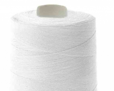 Швейные нитки (армированные) 28S/2, нам. 2 500 м, цвет белый - купить в Симферополе. Цена: 148.95 руб.