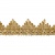 Тесьма металлизированная 0384-0240, шир. 40 мм/уп. 25+/-1 м, цвет золото - купить в Симферополе. Цена: 490.74 руб.