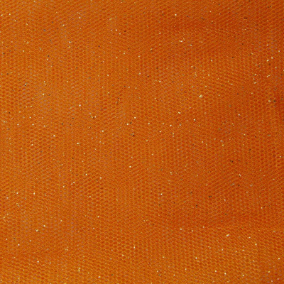 Сетка Глиттер, 24 г/м2, шир.145 см., оранжевый - купить в Симферополе. Цена 117.24 руб.