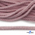 Шнур плетеный d-6 мм круглый, 70% хлопок 30% полиэстер, уп.90+/-1 м, цв.1087-розовый - купить в Симферополе. Цена: 588 руб.