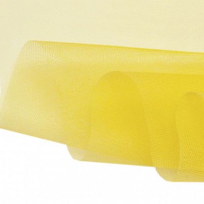 Фатин жесткий 16-68, 22 гр/м2, шир.180см, цвет жёлтый - купить в Симферополе. Цена 89.29 руб.