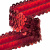 Тесьма с пайетками 3, шир. 30 мм/уп. 25+/-1 м, цвет красный - купить в Симферополе. Цена: 1 087.39 руб.