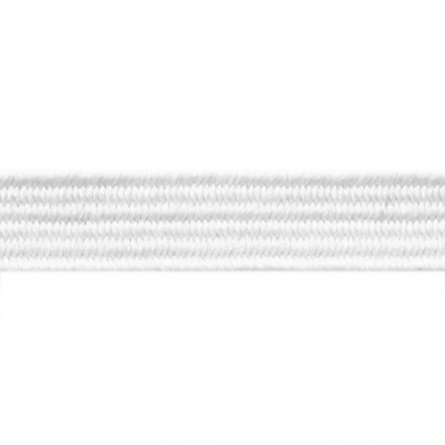 Резиновые нити с текстильным покрытием, шир. 6 мм (182 м/уп), цв.-белый - купить в Симферополе. Цена: 705.59 руб.