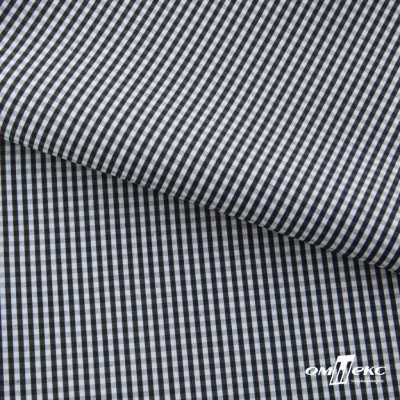 Ткань сорочечная Клетка Виши, 115 г/м2, 58% пэ,42% хл, шир.150 см, цв.6-черный, (арт.111) - купить в Симферополе. Цена 306.69 руб.