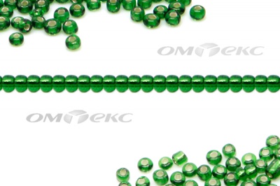 Бисер (SL) 11/0 ( упак.100 гр) цв.27В - зелёный - купить в Симферополе. Цена: 53.34 руб.