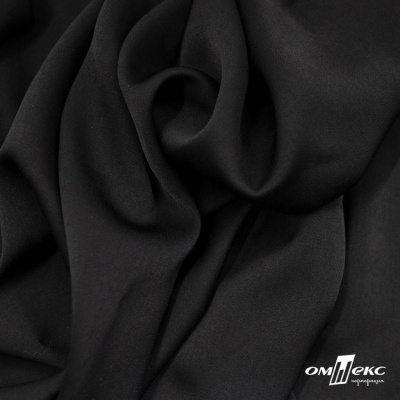 Ткань плательная Габриэль 100% полиэстер,140 (+/-10) гр/м2, шир. 150 см, цв. черный BLACK - купить в Симферополе. Цена 248.37 руб.