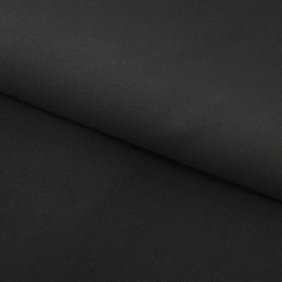 Костюмная ткань "Элис", 200 гр/м2, шир.150см, цвет чёрный - купить в Симферополе. Цена 306.20 руб.