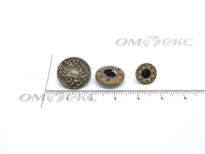 Кнопки металл 15 мм альфа антик с рис.№3  - купить в Симферополе. Цена: 2.90 руб.