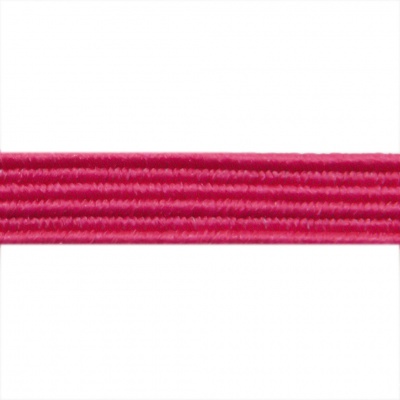 Резиновые нити с текстильным покрытием, шир. 6 мм ( упак.30 м/уп), цв.- 84-фуксия - купить в Симферополе. Цена: 155.22 руб.