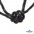 Шнурки #3-10, круглые с наполнителем 130 см, светоотражающие, цв.-чёрный - купить в Симферополе. Цена: 75.38 руб.
