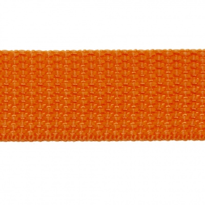 Стропа текстильная, шир. 25 мм (в нам. 50+/-1 ярд), цвет оранжевый - купить в Симферополе. Цена: 409.94 руб.