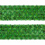 Тесьма с пайетками D4, шир. 35 мм/уп. 25+/-1 м, цвет зелёный - купить в Симферополе. Цена: 1 308.30 руб.