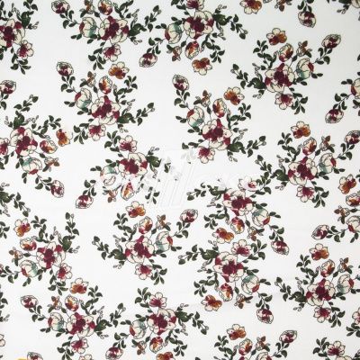 Плательная ткань "Фламенко" 23.1, 80 гр/м2, шир.150 см, принт растительный - купить в Симферополе. Цена 264.56 руб.
