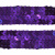 Тесьма с пайетками 12, шир. 20 мм/уп. 25+/-1 м, цвет фиолет - купить в Симферополе. Цена: 778.19 руб.