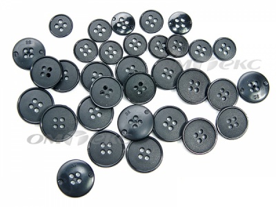 51926/15 мм (4 пр) черные пуговицы (брючные) - купить в Симферополе. Цена: 1.50 руб.