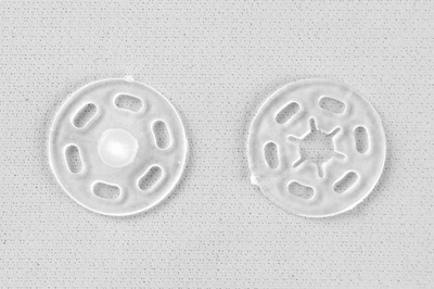 Кнопки пришивные пластиковые 15 мм, блистер 24шт, цв.-прозрачные - купить в Симферополе. Цена: 68.79 руб.