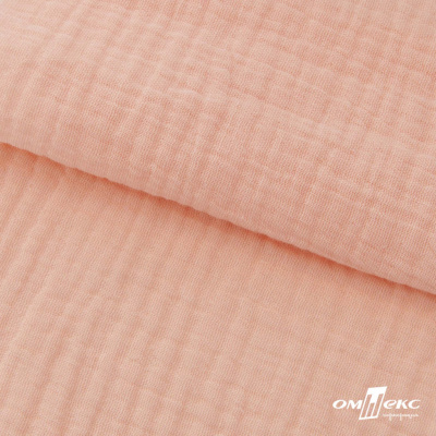 Ткань Муслин, 100% хлопок, 125 гр/м2, шир. 140 см #201 цв.(18)-розовый персик - купить в Симферополе. Цена 464.97 руб.