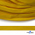 Шнур плетеный (плоский) d-12 мм, (уп.90+/-1м), 100% полиэстер, цв.269 - жёлтый - купить в Симферополе. Цена: 8.62 руб.