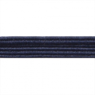 Резиновые нити с текстильным покрытием, шир. 6 мм ( упак.30 м/уп), цв.- 117-т.синий - купить в Симферополе. Цена: 152.05 руб.