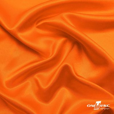 Поли креп-сатин 15-1263, 125 (+/-5) гр/м2, шир.150см, цвет оранжевый - купить в Симферополе. Цена 155.57 руб.