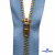 Молнии джинсовые металл т-5, 18 см латунь (YG), цв.-деним (231) - купить в Симферополе. Цена: 22.80 руб.