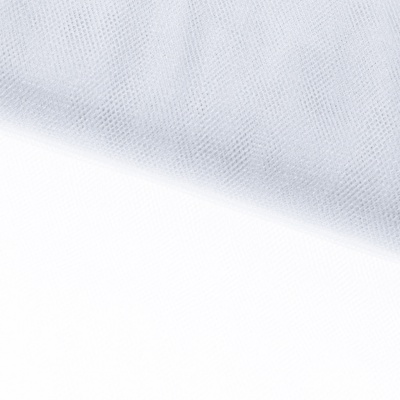 Трикотажное полотно Тюль Кристалл, 100% полиэфир, 16-01/белый, 15гр/м2, шир.160см. - купить в Симферополе. Цена 129.70 руб.