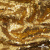 Трикотажное полотно, Сетка с пайетками,188 гр/м2, шир.140 см, цв.-тем.золото (#51) - купить в Симферополе. Цена 505.15 руб.